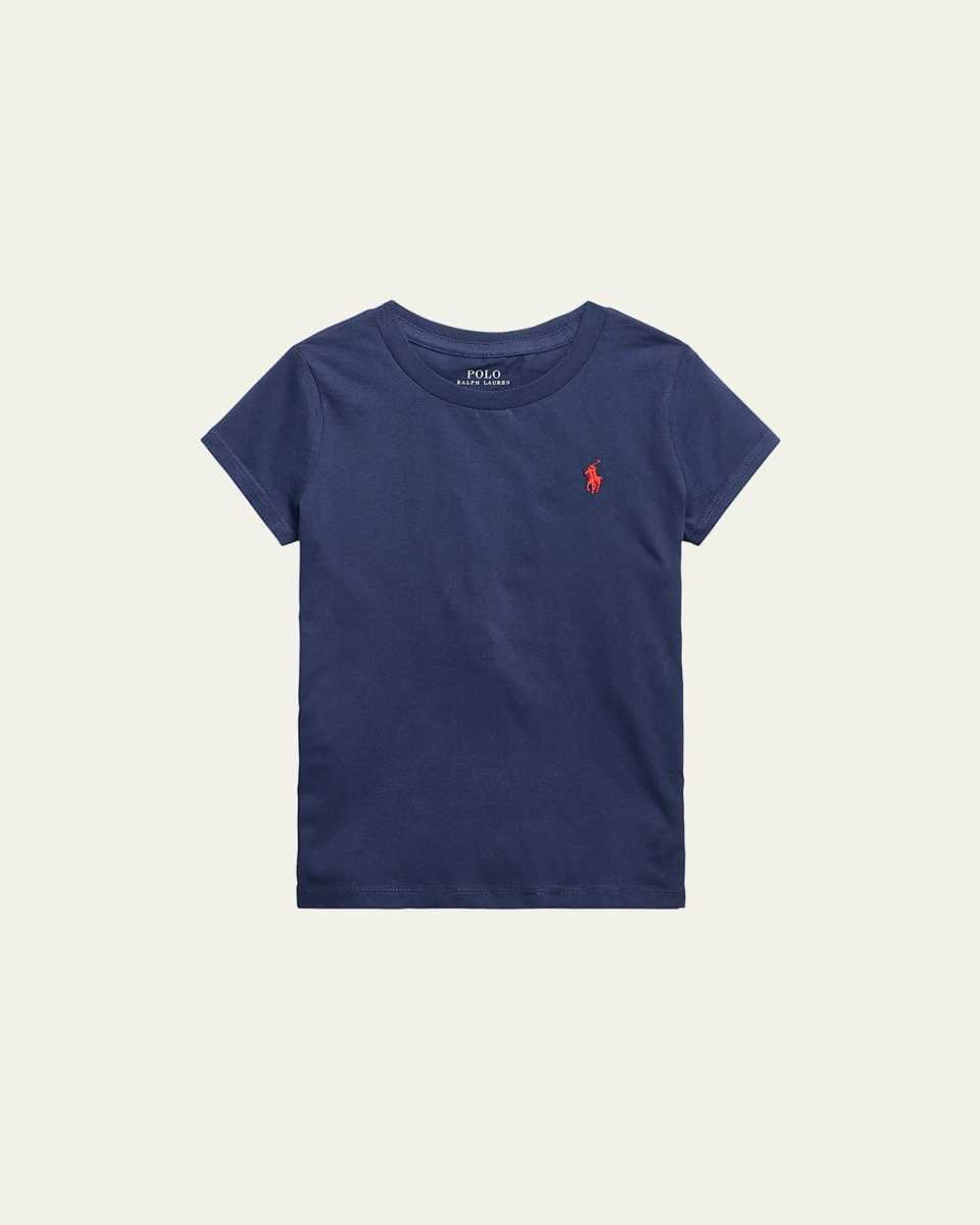 Girl's Logo Embroidered T-Shirt, Size S-X